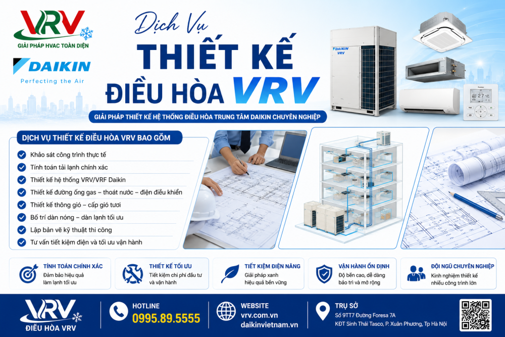 Dịch Vụ Thiết Kế Điều Hòa VRV